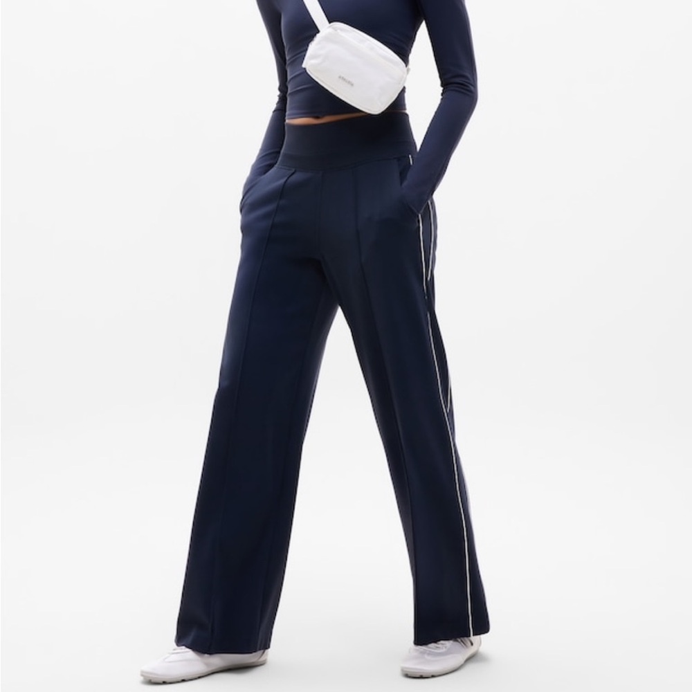 Athleta Venice High-Rise Wide Leg Pants with Stripe